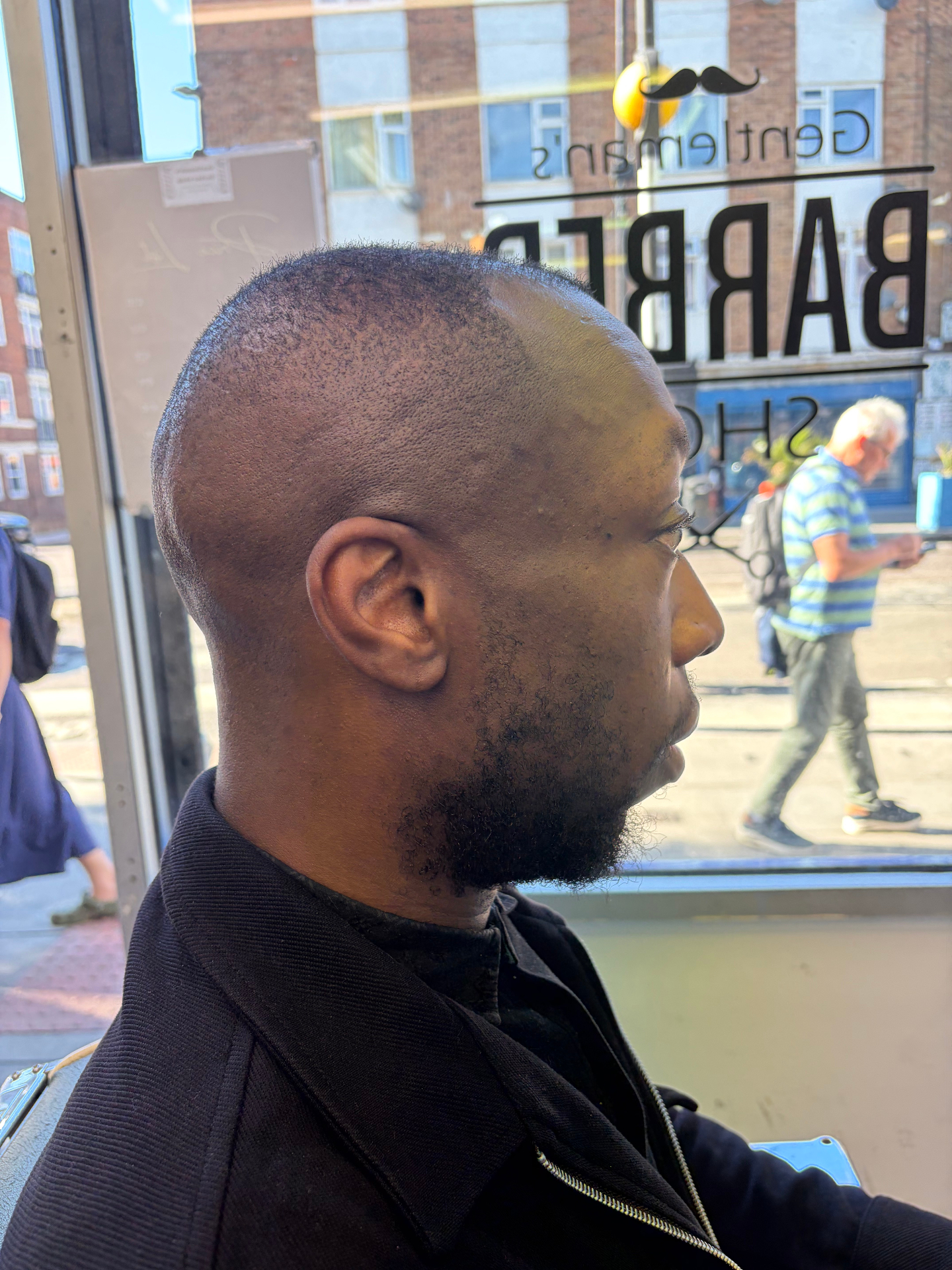 Ultra-low buzz skin fade by Legends Barbers